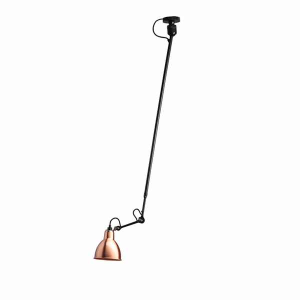 Lampe Gras N302 Taklampa Matt Svart & Koppar