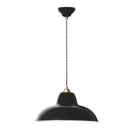 Anglepoise Original 1227 Mässing Midi Wide Taklampa Kolsvart