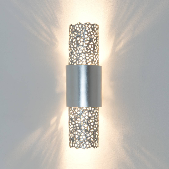 Vägglampa Palazzo, 2 lampor, järn silver