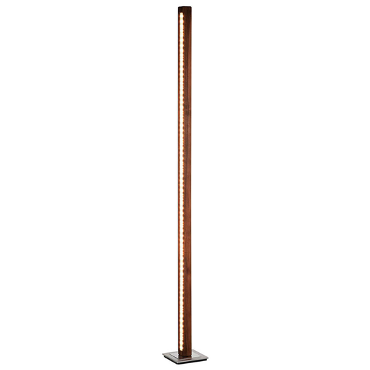 HerzBlut Leonora LED-golvlampa 161 cm valnöt
