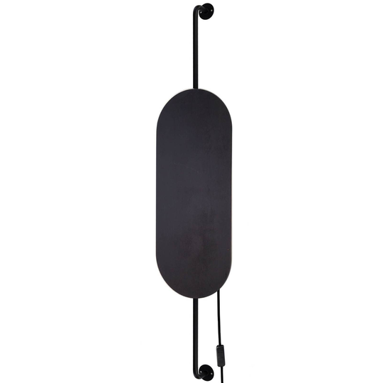 Vägglampa Wheel, svart