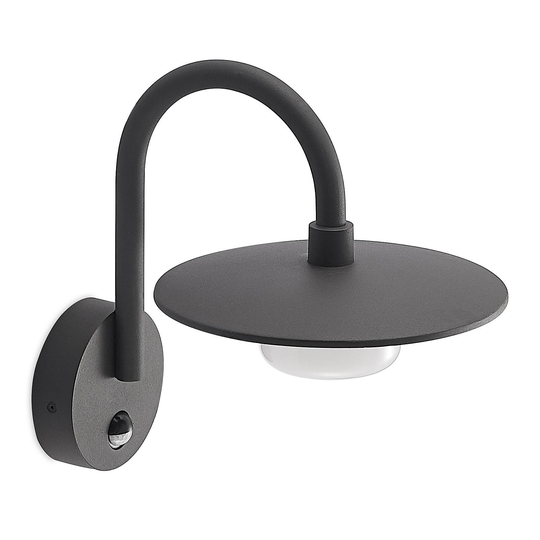 Lucande Zamalino utomhusvägglampa med sensor