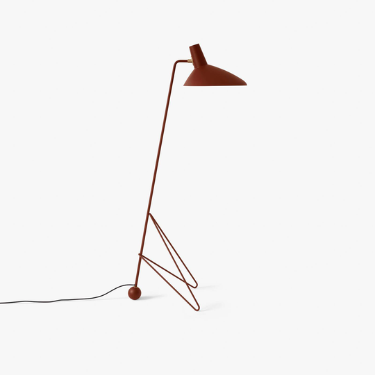 &Tradition Tripod HM8 golvlampa, kastanjebrun