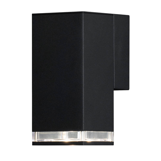 Utomhusvägglampa Pollux downlight 16,5 cm, svart