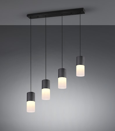 Robin Taklampa 4L E27 Svart/Vit