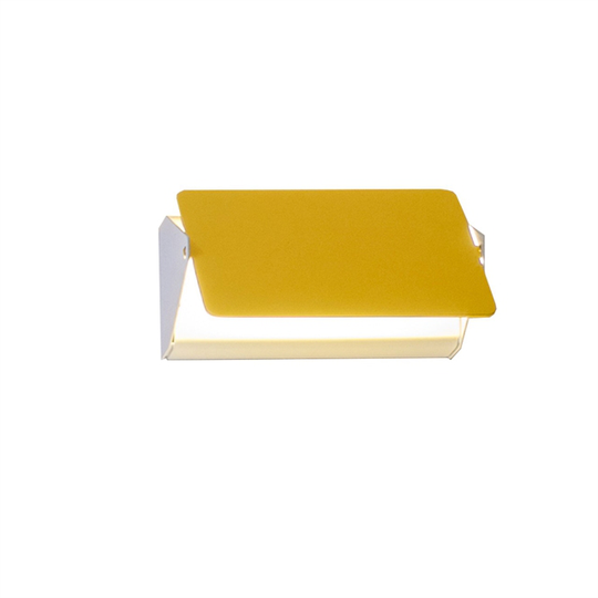 Nemo Applique À Volet Pivotant Vägglampa E14 Vit/ Gul