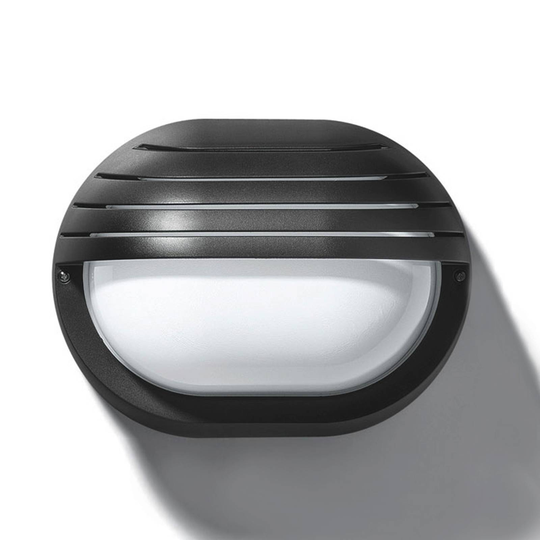 Klassisk utomhusvägglampa EKO 19 GRILL, svart