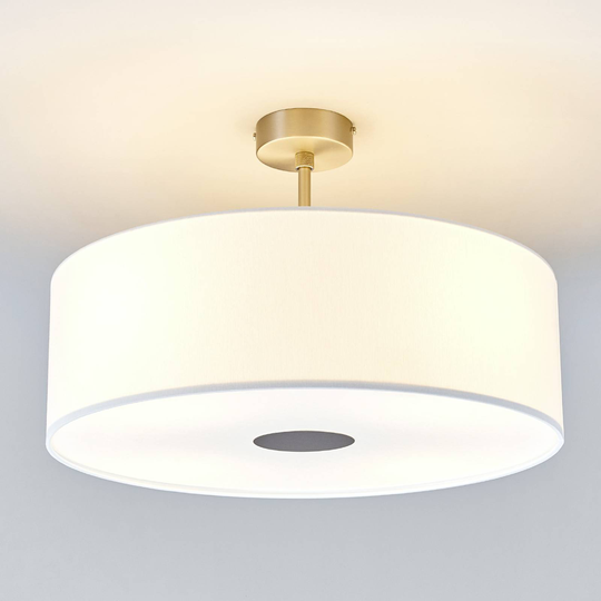 Avståndstaklampa Gala, 50 cm, chintz vit