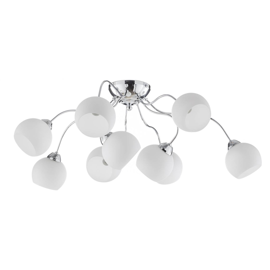 Tidlös taklampa Spider med glasskärmar