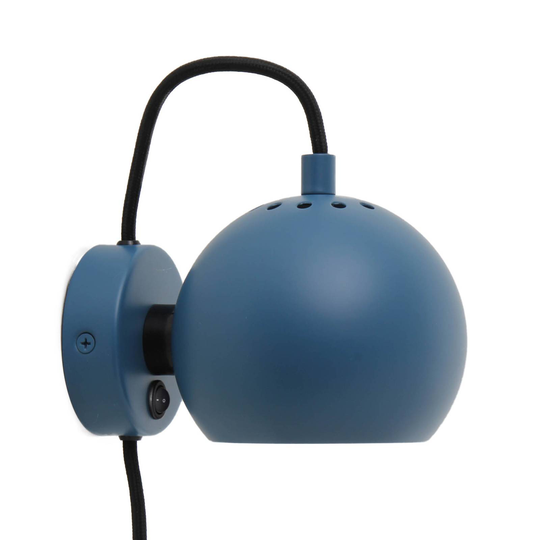 FRANDSEN Ball Magnet vägglampa petrolblå