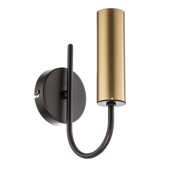 Vägglampa Loppe, 1 lampa, svart/guld