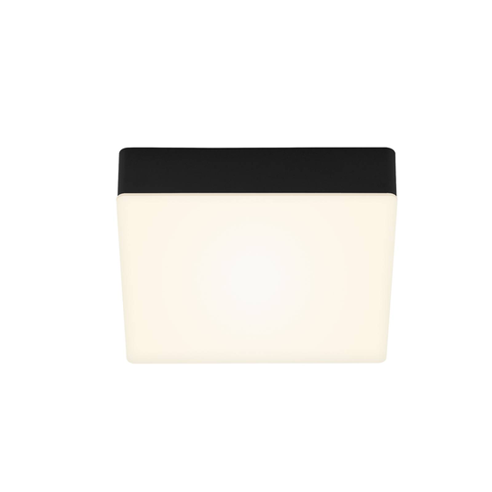LED-taklampa Flame, 15,7 X 15,7 cm, svart