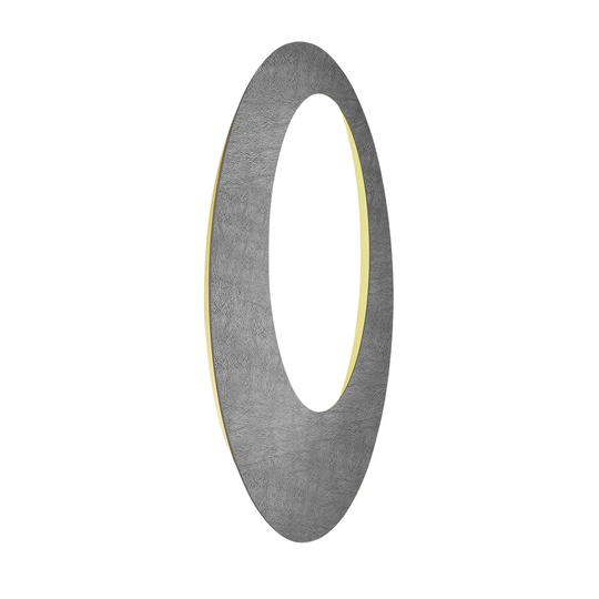 Escale Blade Open LED-vägglampa, betong, Ø 95 cm