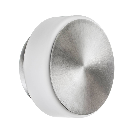 BANKAMP Button LED-vägglampa, 15,5 cm, aluminium