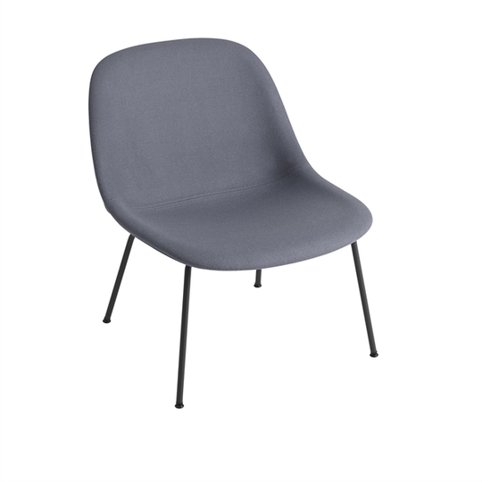 Muuto Fiber Fåtölj m. Rörbas Klädd Divina 154/Svart