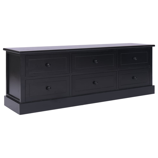 vidaXL Hallbänk svart 115x30x40 cm trä