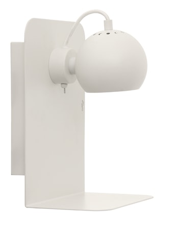 Ball Vägglampa med usb Matt Vit
