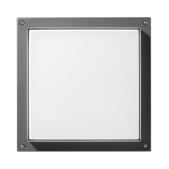 LED-vägglampa Bliz Square 40, 3 000 K, antracit