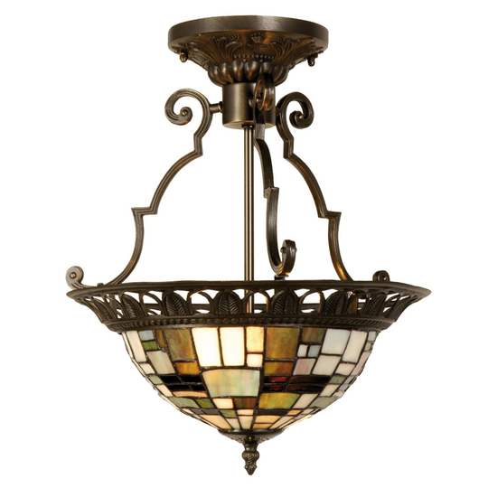 Villads - taklampa i Tiffanystil
