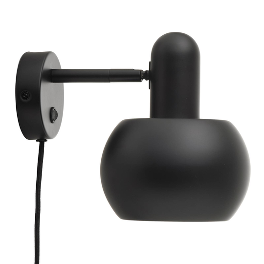 FRANDSEN BF20 vägglampa med kontakt svart matt