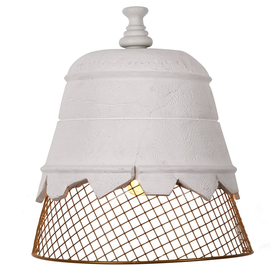 Karman Domenica vägglampa av gips, guld