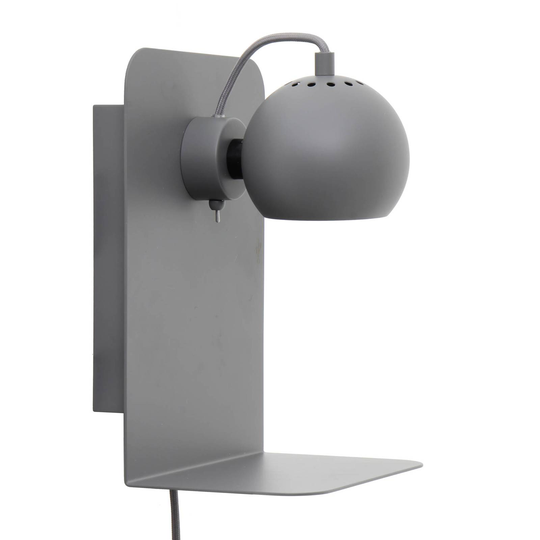 FRANDSEN Ball USB vägglampa grå matt