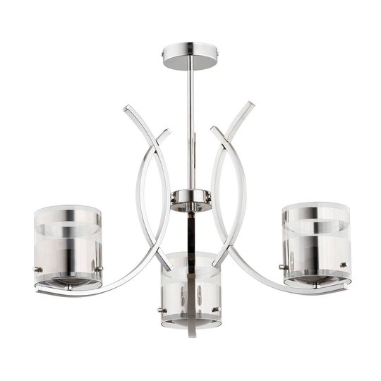 Taklampa Helen 3 lampor silver