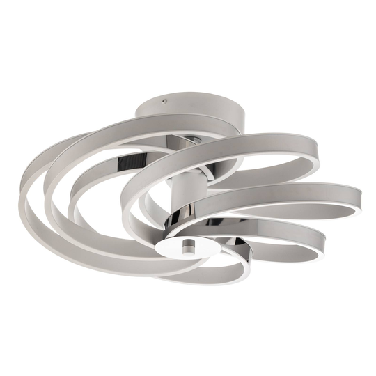 Zoya – modern LED-taklampa, vit