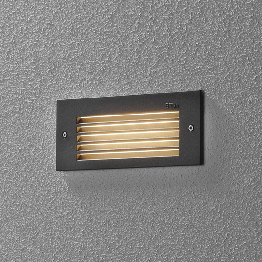 BEGA 33017 LED-vägginbyggnad 3 000 K grafit 17 cm