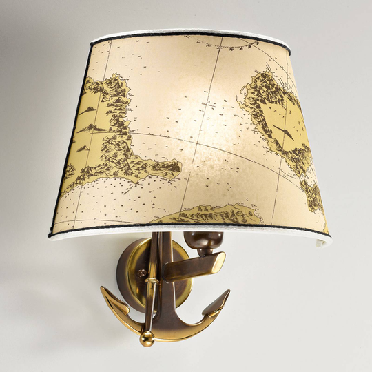 Vägglampa Nautica med en arm, 31 cm