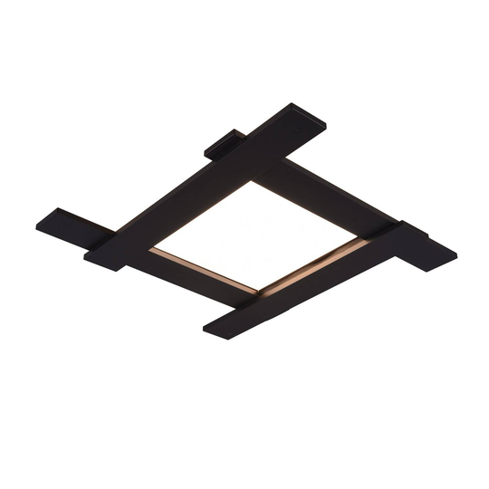 LED-taklampa Belfast, direkt/indirekt svart