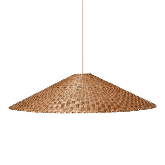 Ferm Living Dou Ø90 Taklampa Natural M. Sladd 4m