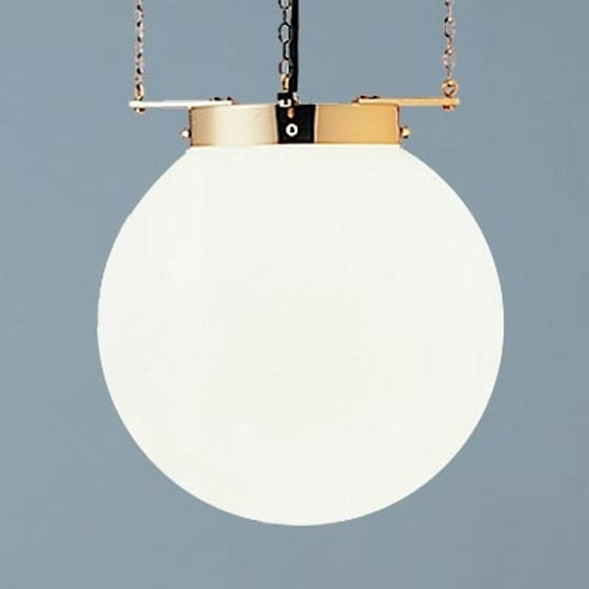 Hänglampa i Bauhaus-stil, mässing 40 cm