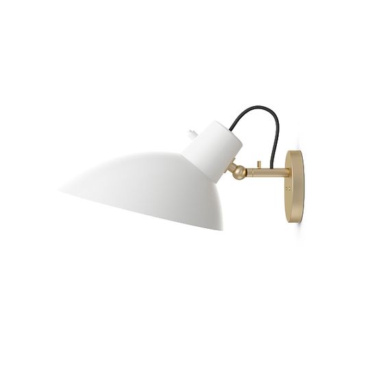 Astep VV Cinquanta Vägglampa Mässing/Vit M. Switch