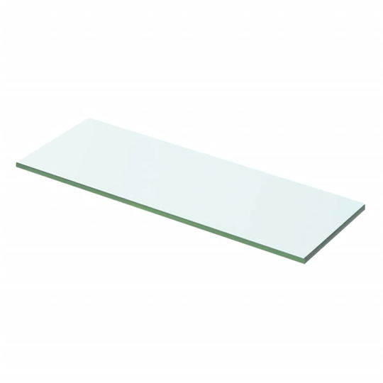 vidaXL Hyllplan glas genomskinlig 50x12 cm