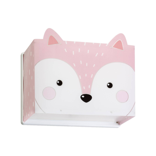 Vägglampa för barnrum Little Fox med kontakt