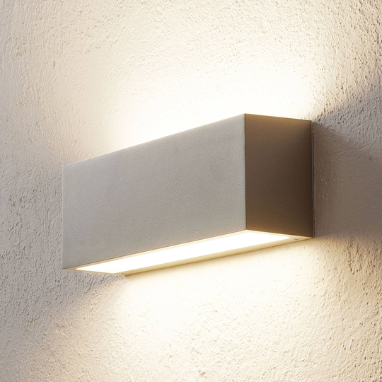 BEGA 50147 vägglampa 3 000 K DALI 32 cm palladium