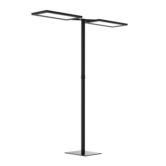 LED-golvlampa Yara.double VTL, BT, LTX, svart