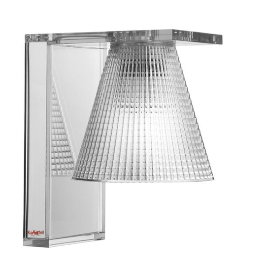 Kartell Light-Air Vägglampa Sculpted Kristall