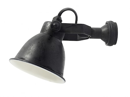 Vägglampa Antik Svart Ø11cm