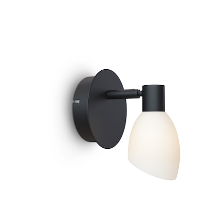 Cut Vägglampa Enkel Svart