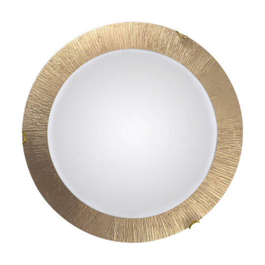 Vägglampa Moon Sun, guld, Ø 50 cm