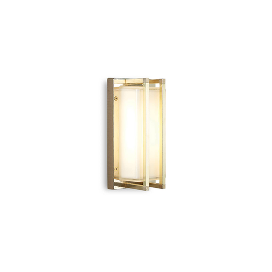 Utomhusvägglampa Ice Cubic 3413, av mässing