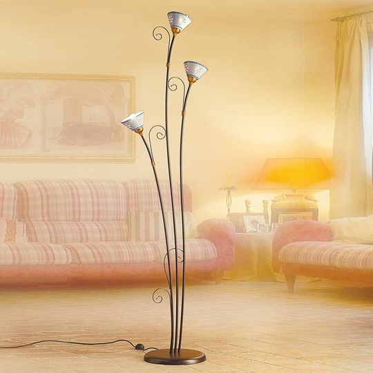 3-armad golvlampa LIBERTY