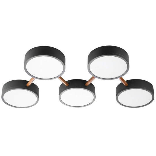LED-taklampa Diego, 5 lampor