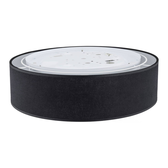 Taklampa Rondo, svart, Ø 50 cm