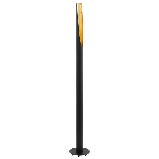 LED-golvlampa Barbotto i svart/guld