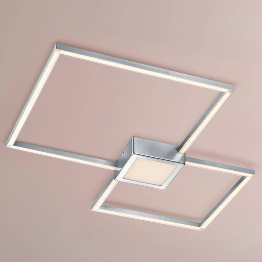 LED-taklampa Hydra, 4 000 K krom, 2 kvadrater