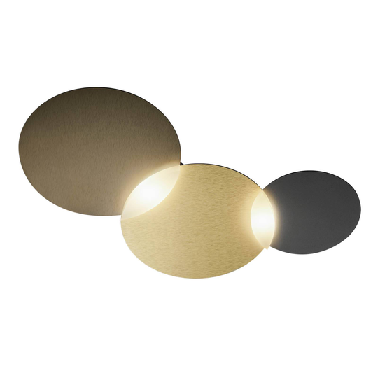 GROSSMANN Circ LED-taklampa brons mässing 2 lampor