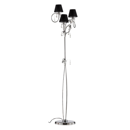 Golvlampa Jacqueline, 3 lampor, svart